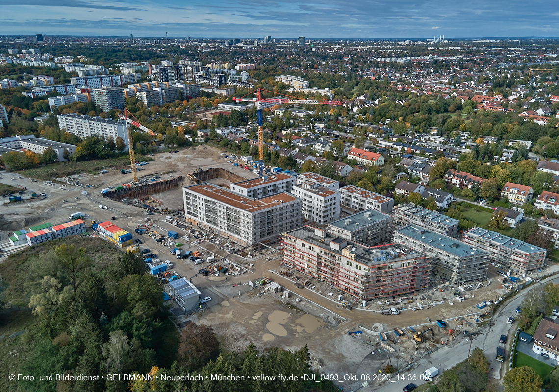 08.10.2020 - Baustelle Alexisquartier und Umgebung in Neuperlach 08.10.2020 - Baustelle Alexisquartier und Umgebung in Neuperlach